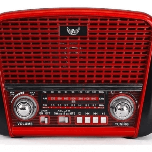 Rádio Retro Vintage AM FM USB SD Bluetooth Recarregável