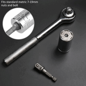 Chave Catraca Com Soquete Universal  7-19 Mm