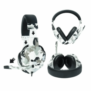 Fone De Ouvido Headset Gamer Led  Celular Pc Ps4 Camuflado