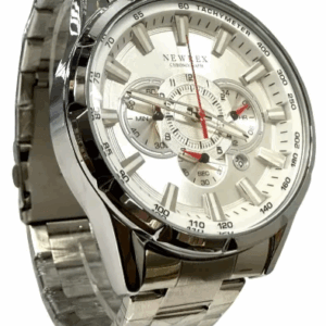 Relógio Masculino Prata Brooklyn À Prova D'água Fundo Prata