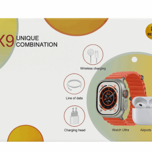 Smartwatch X9 Com 2 Pulseiras Fone Bluetooth Fonte Cabo