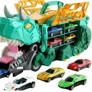 Caminhão Dinossauro Verde 2 Em 1 Brinquedo Infantil