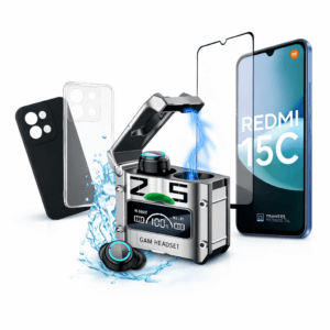 Celular Redmi 15c 128gb 4gb Ram Com 2 Cases E Fone Bluetooth
